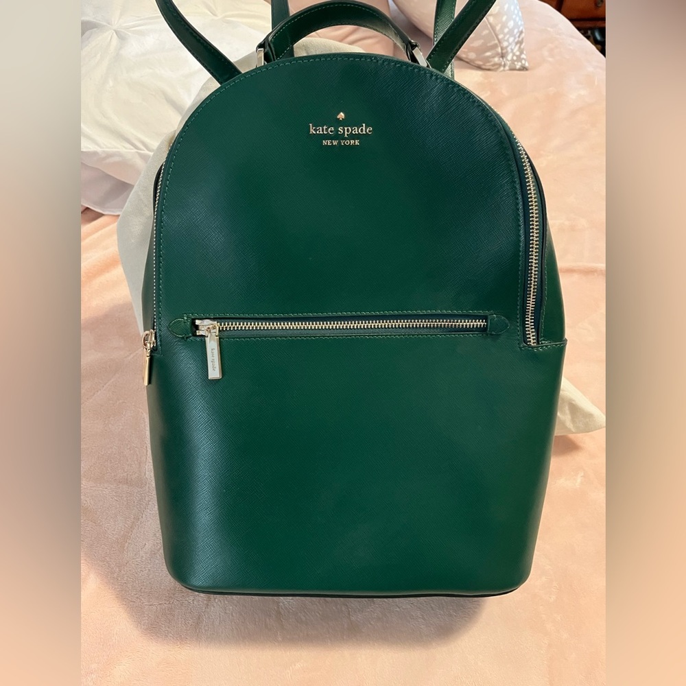 Kate spade Perry backpack in jade leather.
